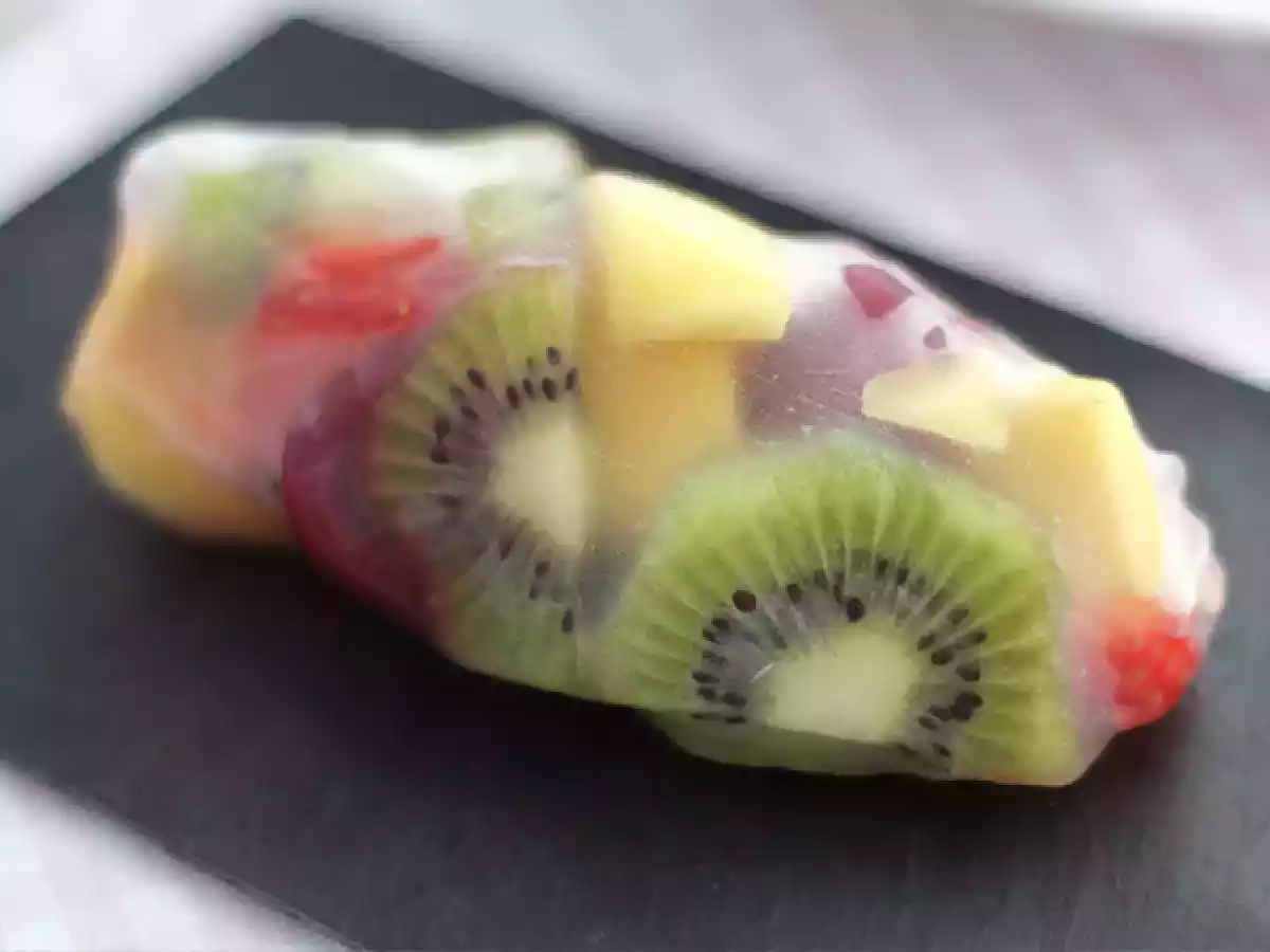 Rouleaux de printemps aux fruits
