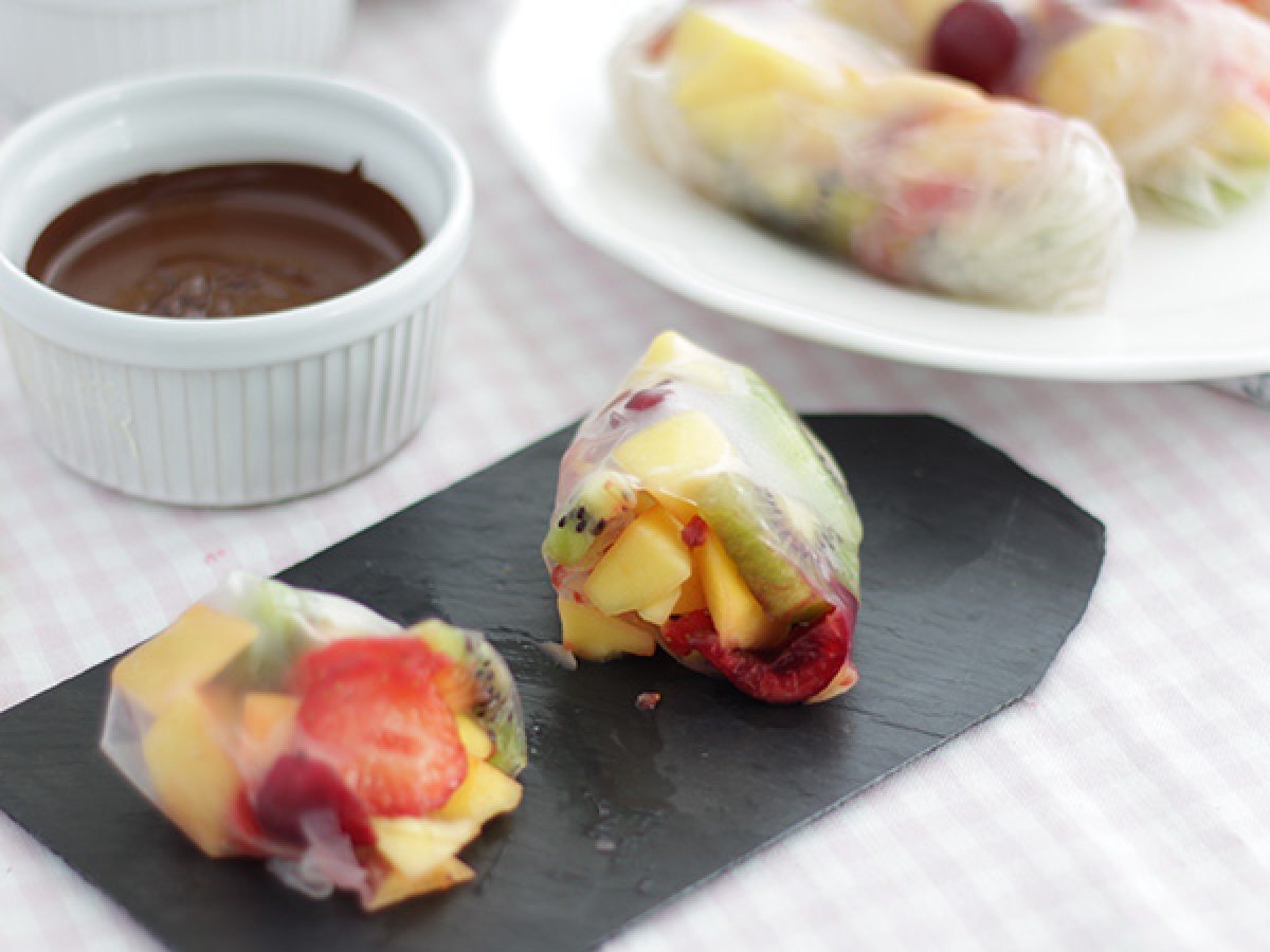 Rouleaux de printemps aux fruits Recette Ptitchef