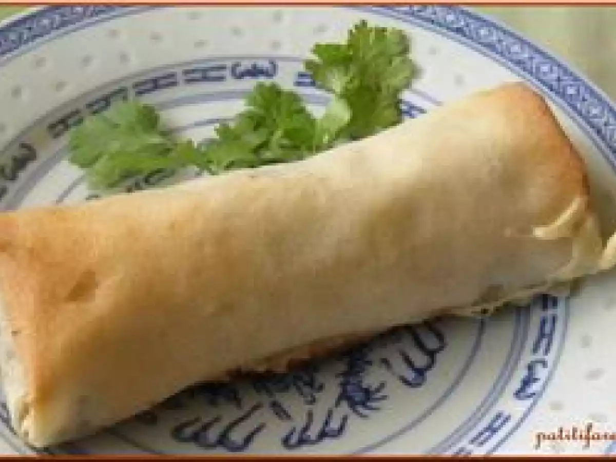 Rouleaux de sardines aux haricots verts.