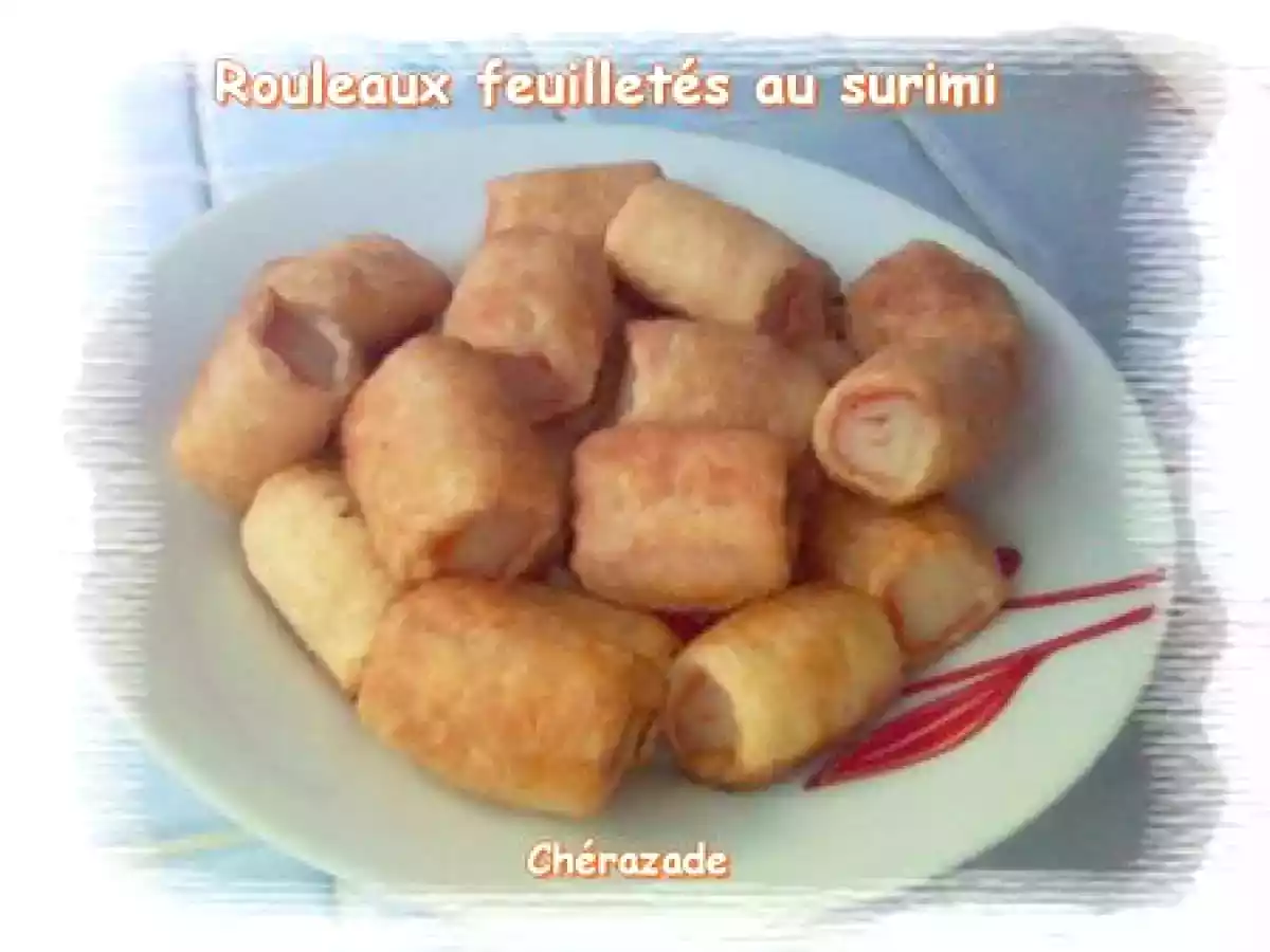 Rouleaux feuilletés au surimi