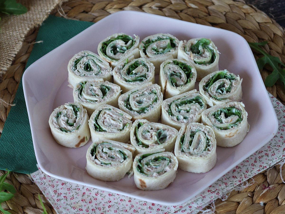 Recette de roulés tortillas, thon et fromage frais