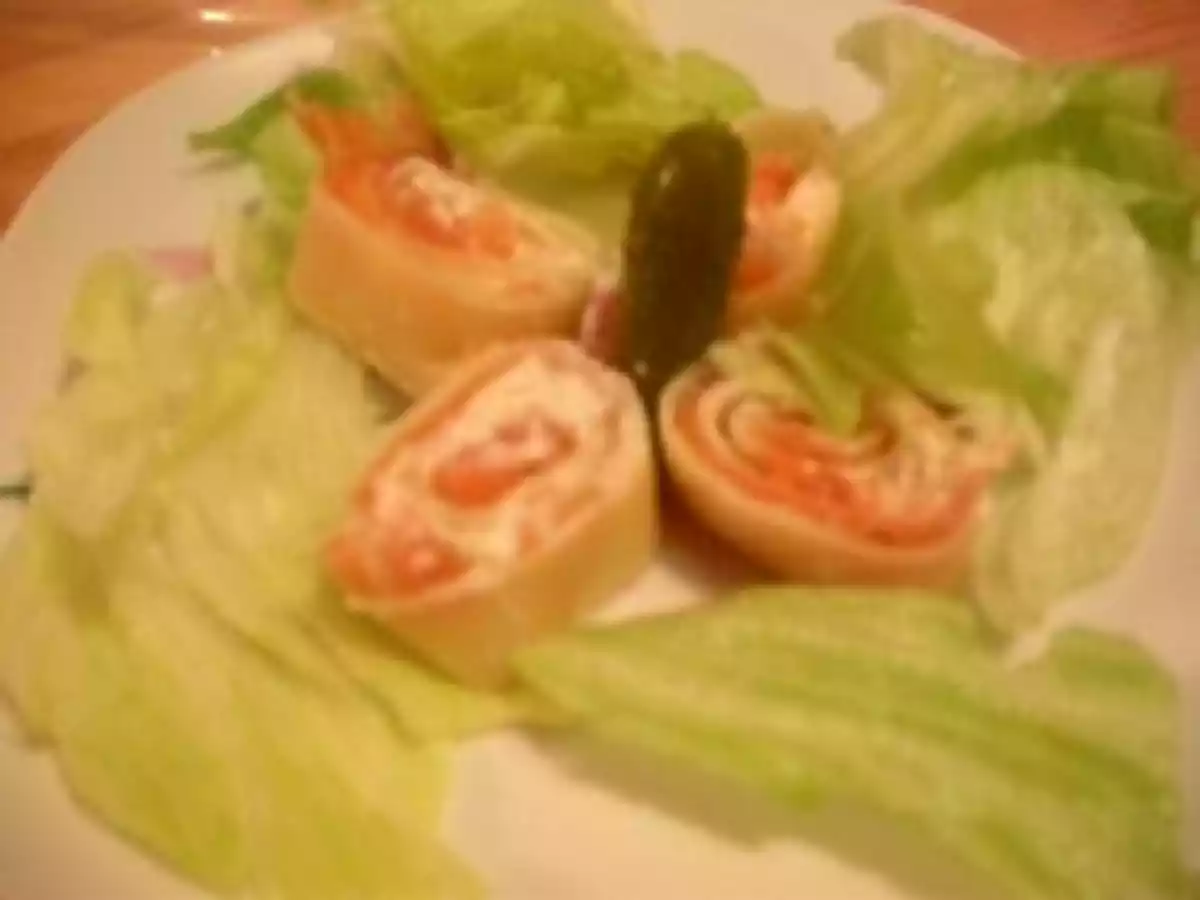 Roulés au Saumon Fumé et au boursin 3 poivres et chèvre