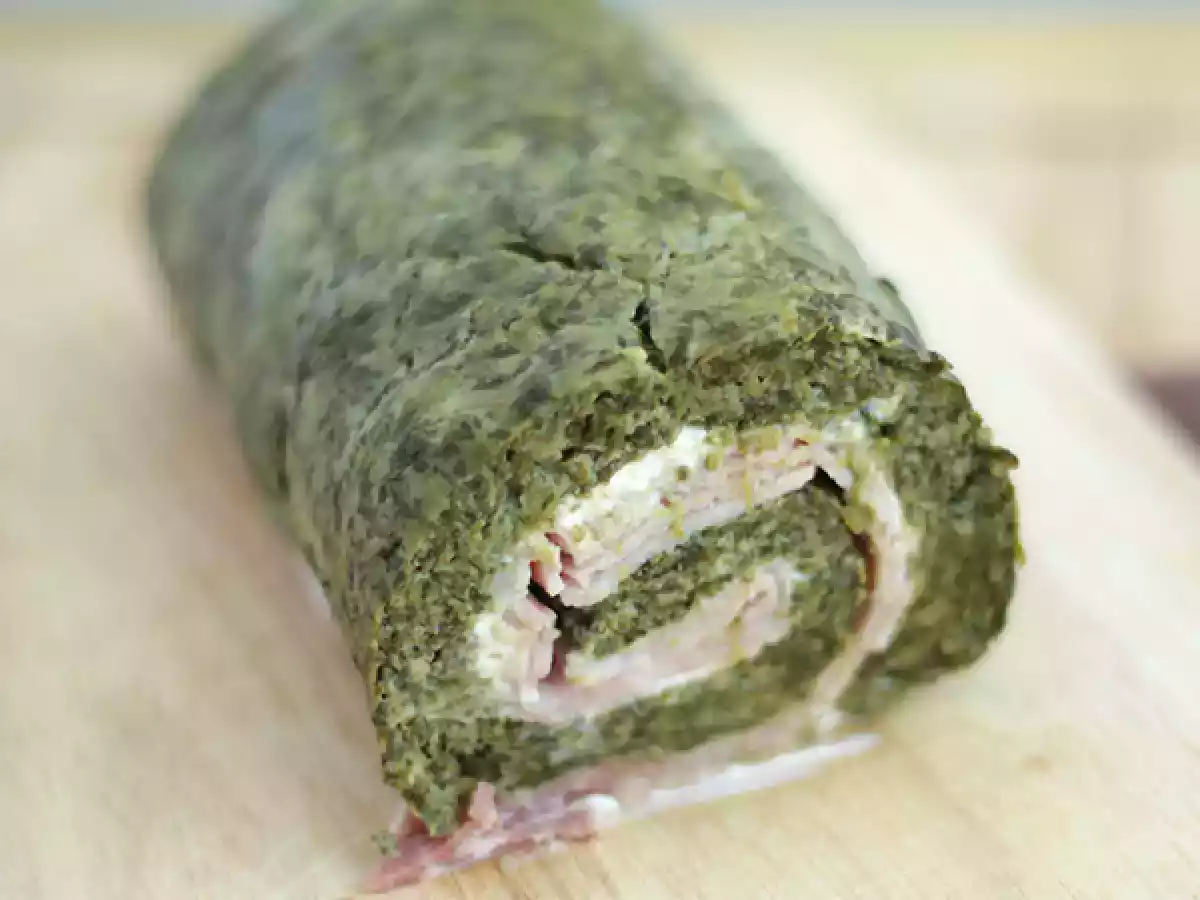 Roulés aux épinards, jambon, fromage frais - photo 3