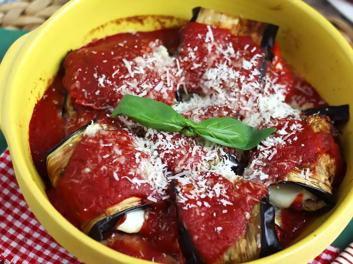 Roulés d'aubergine à la parmigiana - photo 2