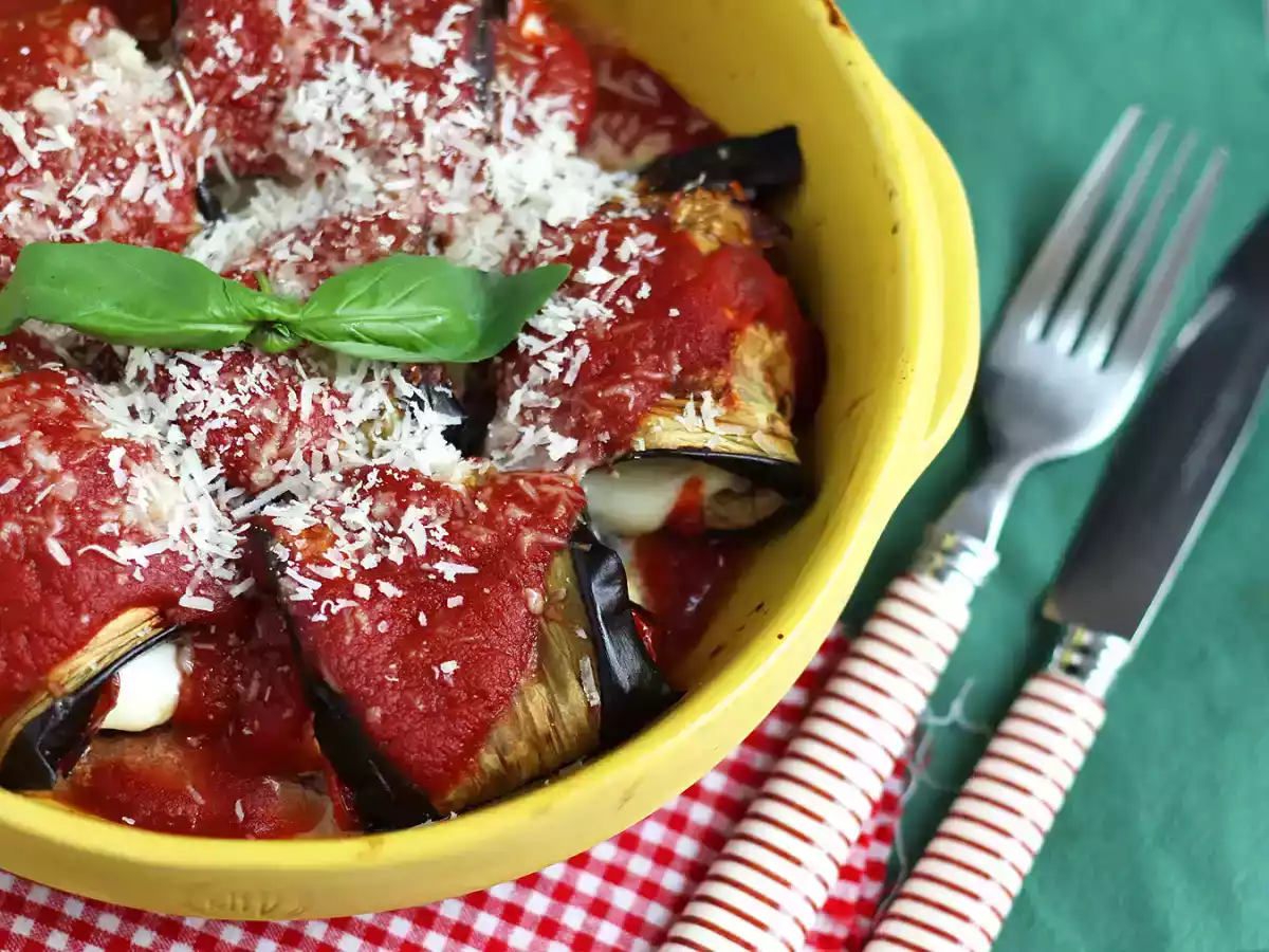 Roulés d'aubergine à la parmigiana - photo 5