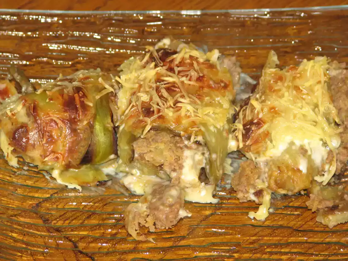 Roulés d'aubergine farcies