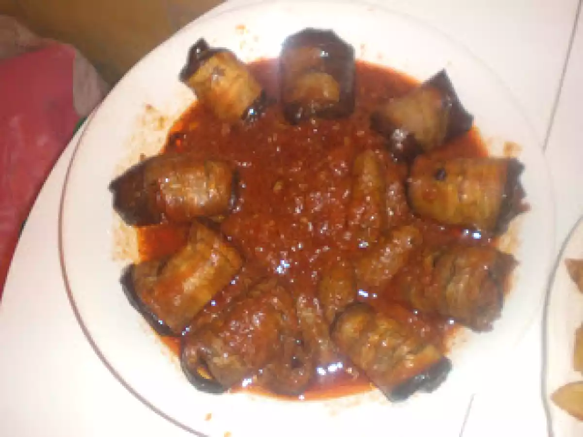 ROULES D'AUBERGINES A LA VIANDE HACHEE - photo 2