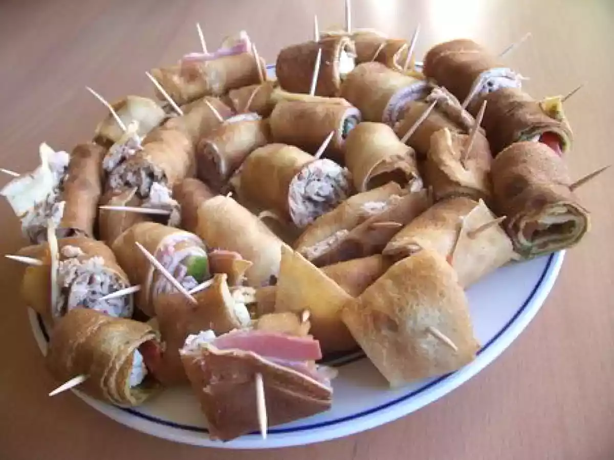 Roulés de crêpes surprises