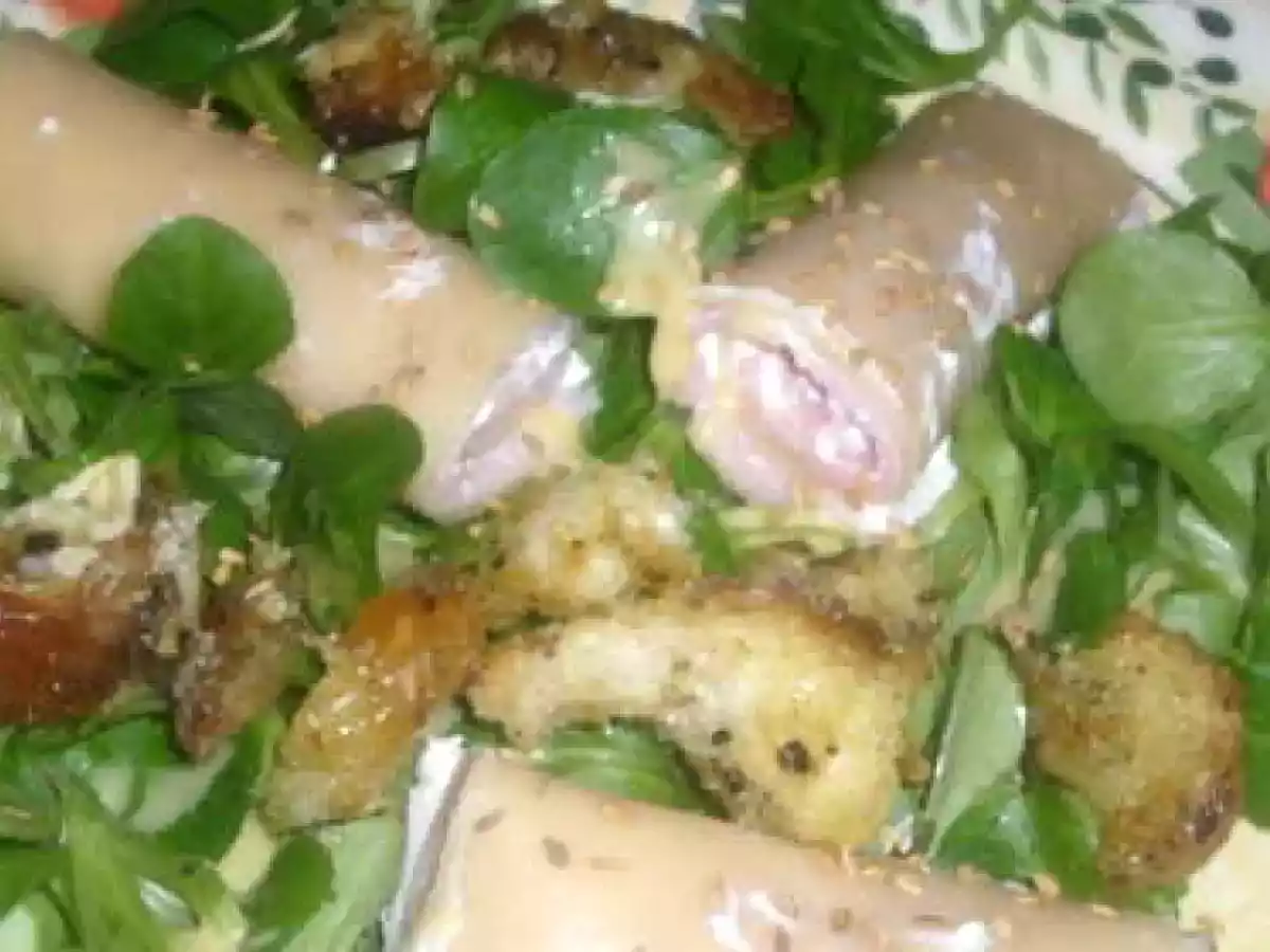 Roulés de jambon et croûtons au camembert - photo 2