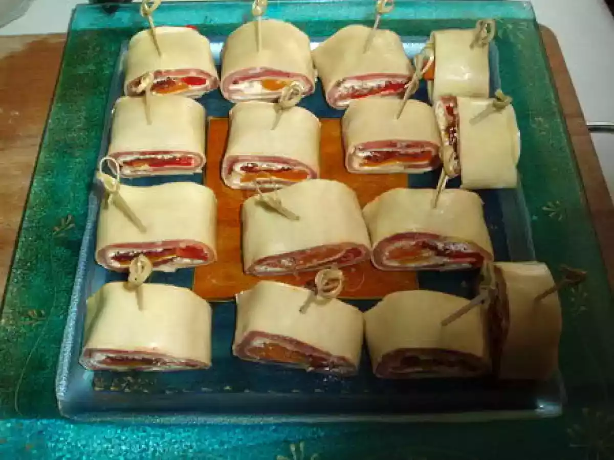 Roulés de lasagnes aux légumes grillés