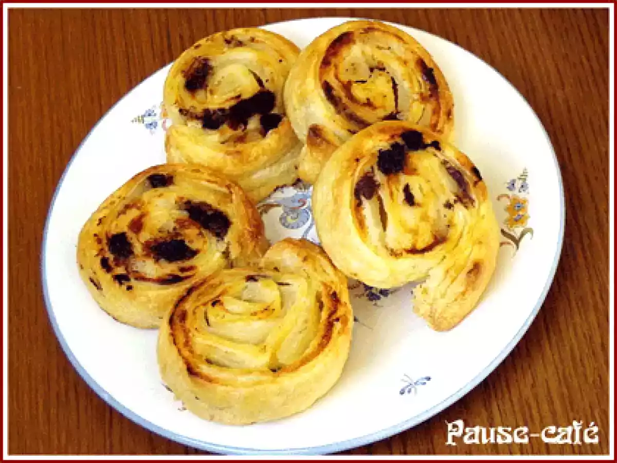 Roulés de poires aux pépites de chocolat en 2 actes, coco se rebiffe...