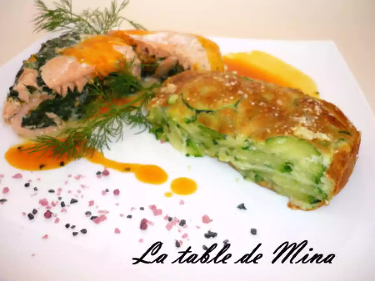 Roulés de poissons farcies aux épinards