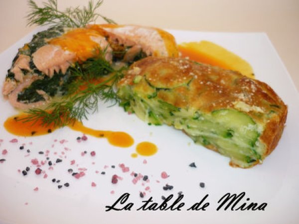 Recette de roulés de poisson farcis aux épinards