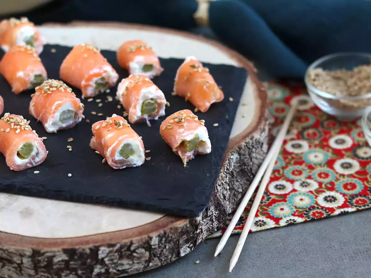 Roulés de saumon au chèvre et asperges - photo 5