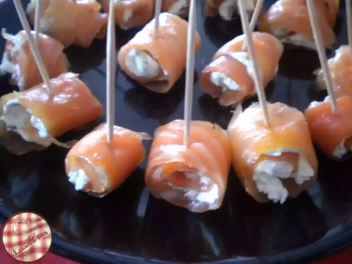 Roulés de saumon au fromage frais - photo 2