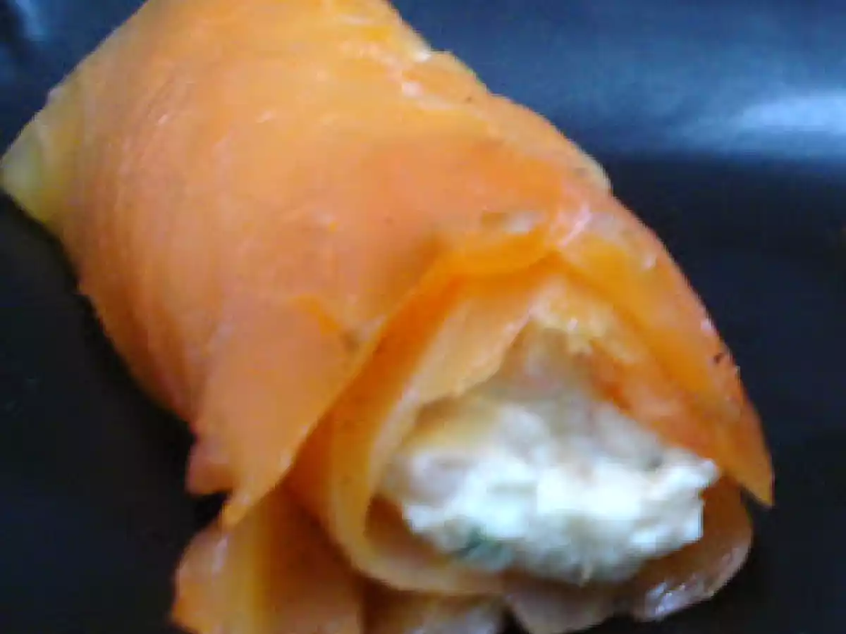 Roulés de saumon fumé
