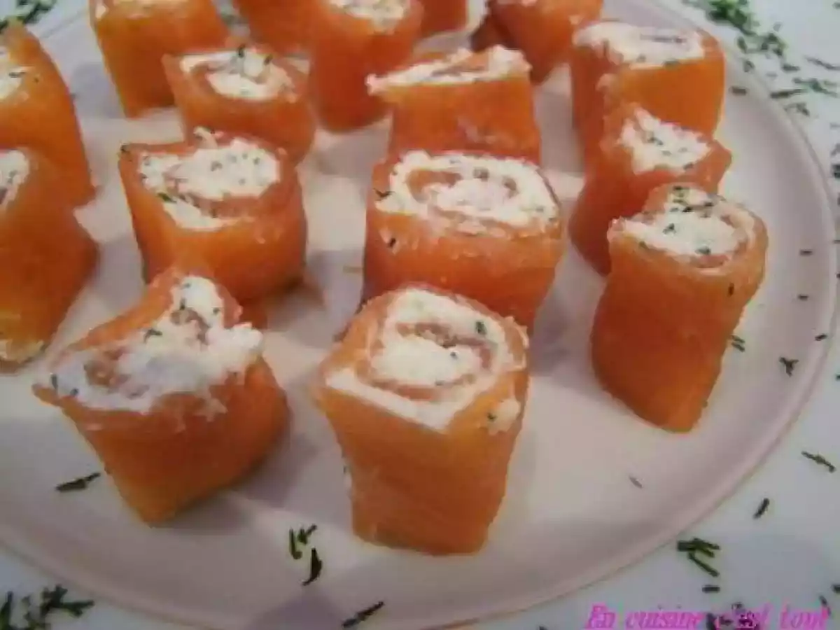 Roulés de truite fumée: recette pour les fêtes