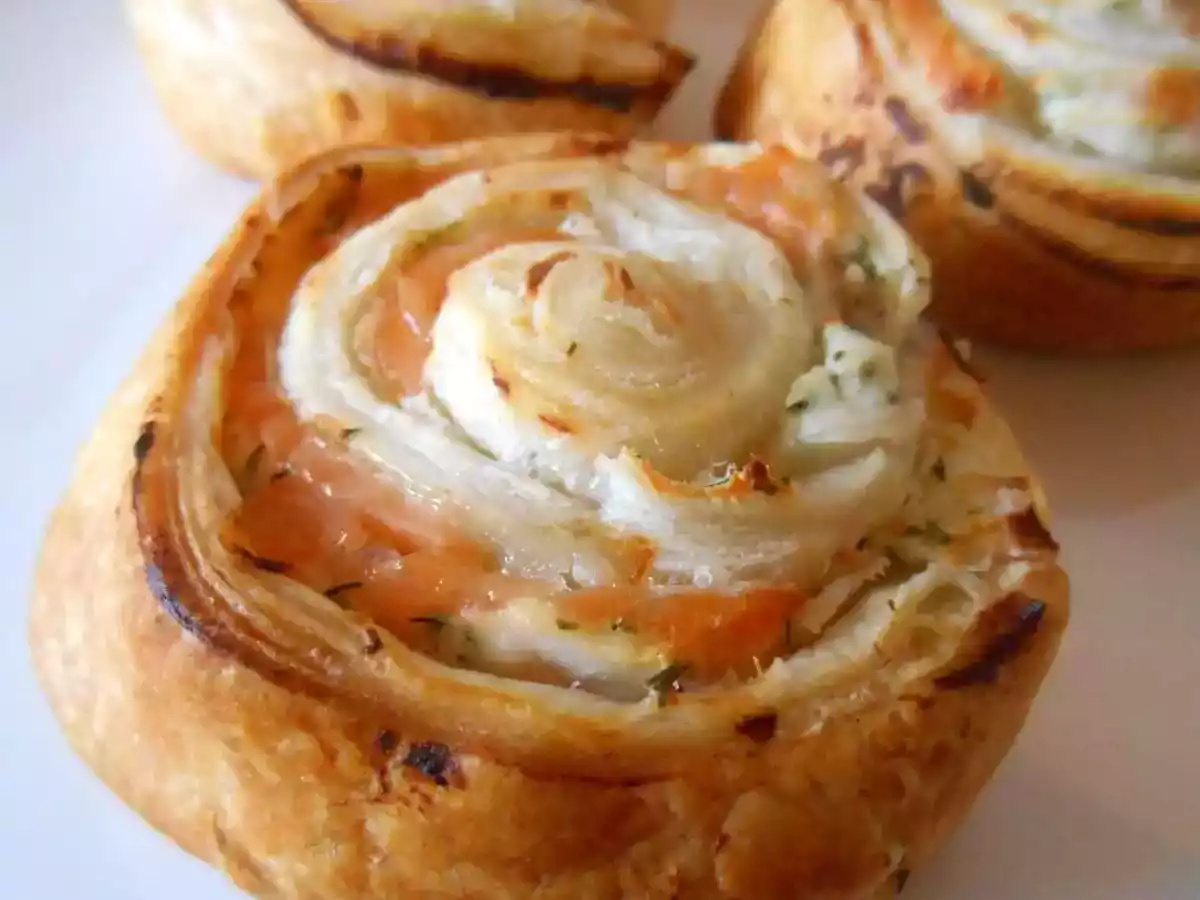 Roulés feuilletés saumon fumé & ricotta - photo 3