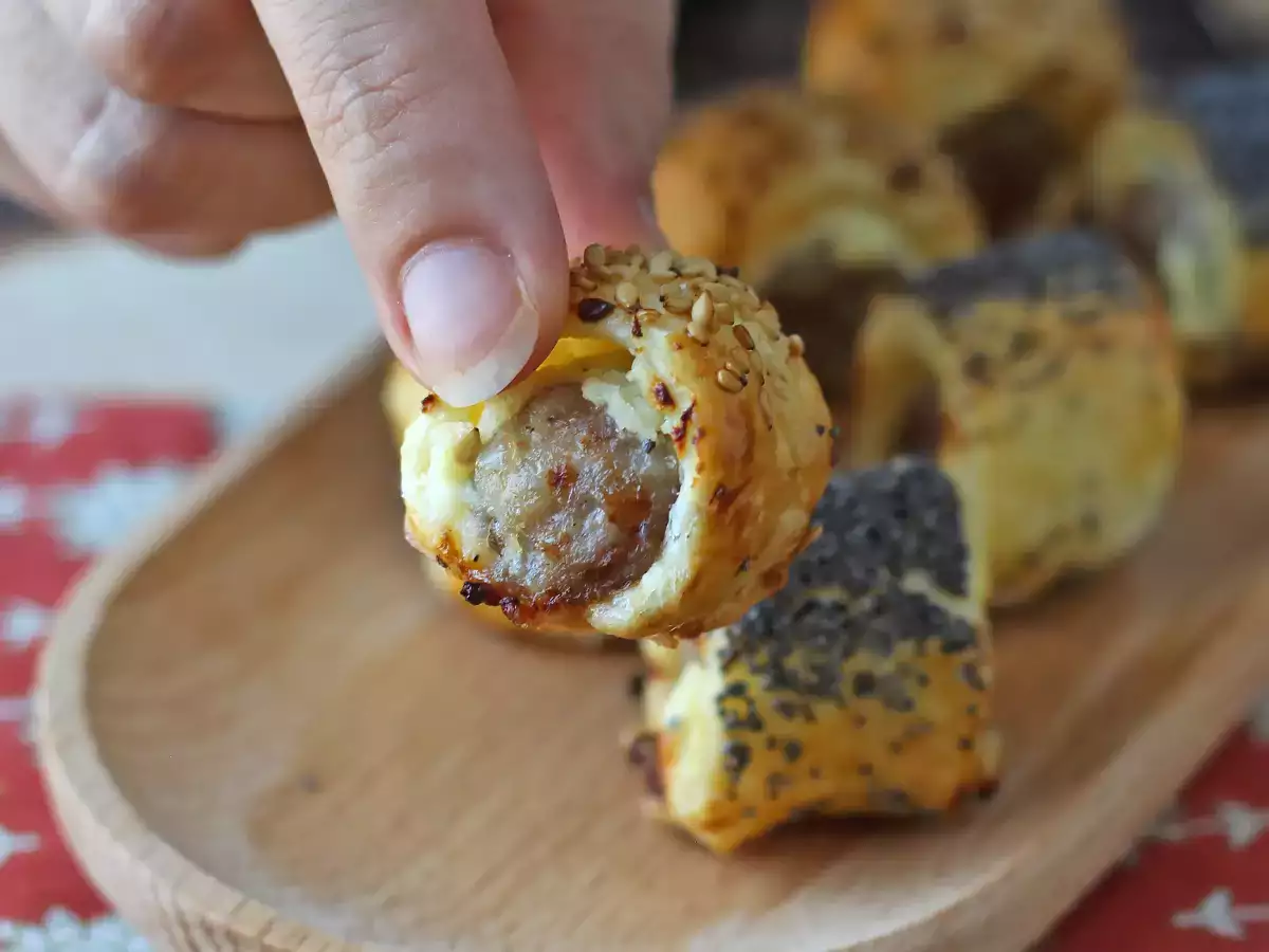 Roulés saucisse et fromage au air fryer - photo 3