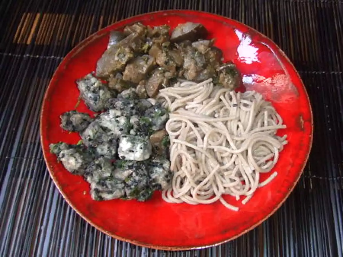 Roussette et aubergines japonisantes