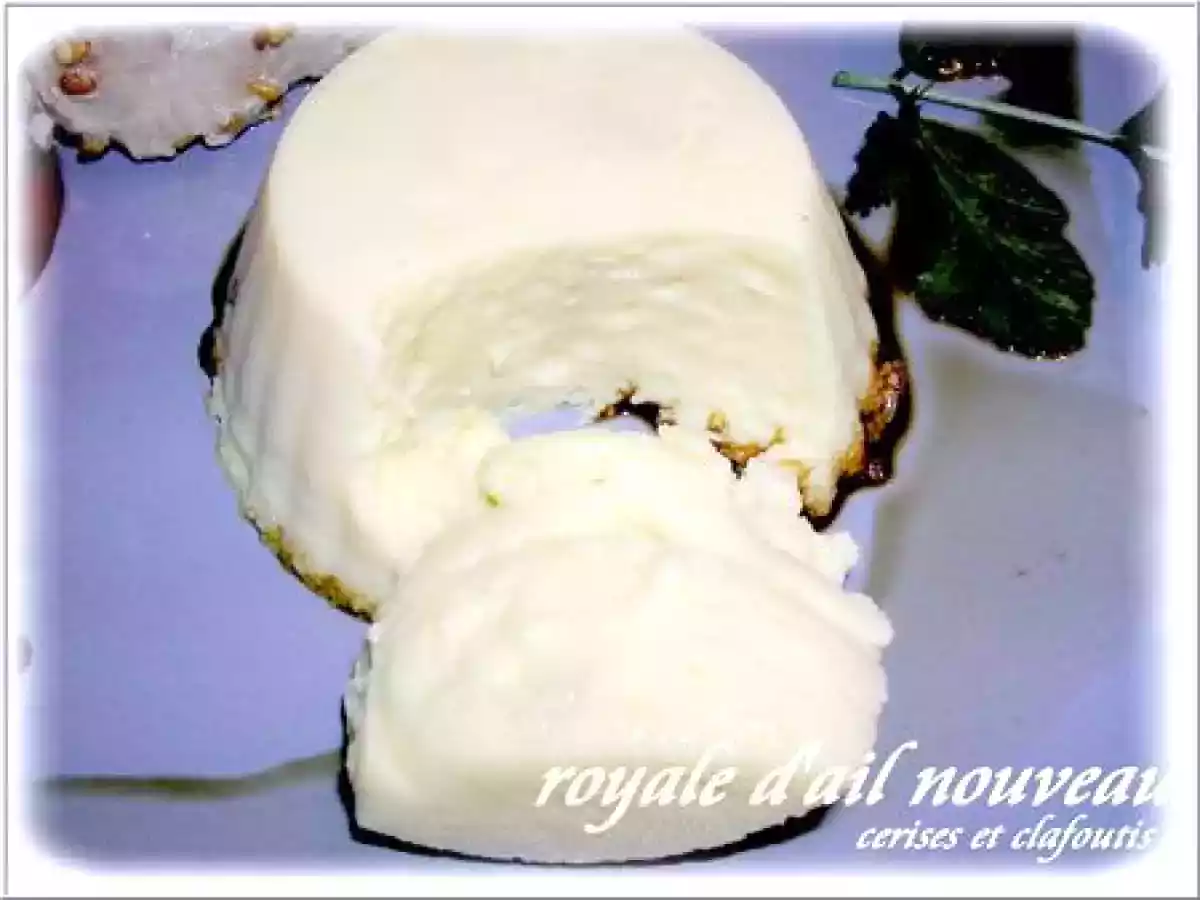 ROYALE D'AIL NOUVEAU ( recette légère de Patrice DEMANGEL )