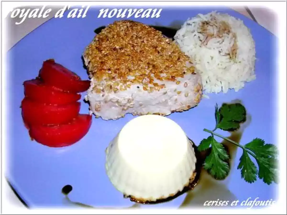 ROYALE D'AIL NOUVEAU ( recette légère de Patrice DEMANGEL ) - photo 2