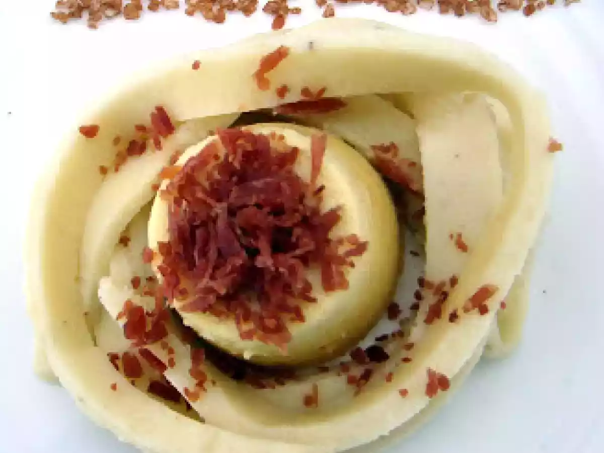 Royale de lard fume et spaghettis de topinambourgs... - photo 2