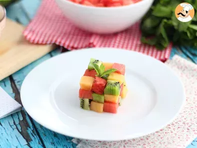 Rubik's Cube de fruits, la salade de fruits design - photo 3