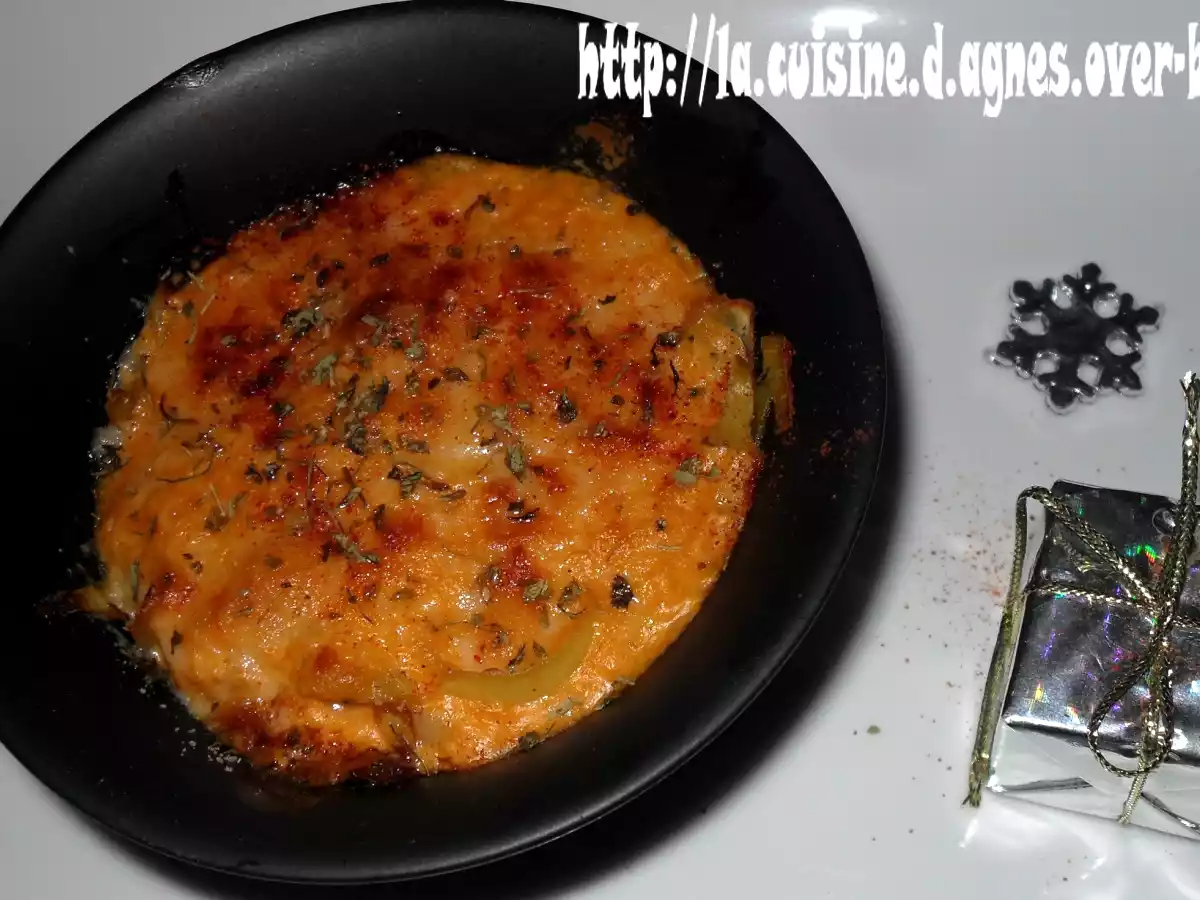 Sabayon gratiné aux crevettes