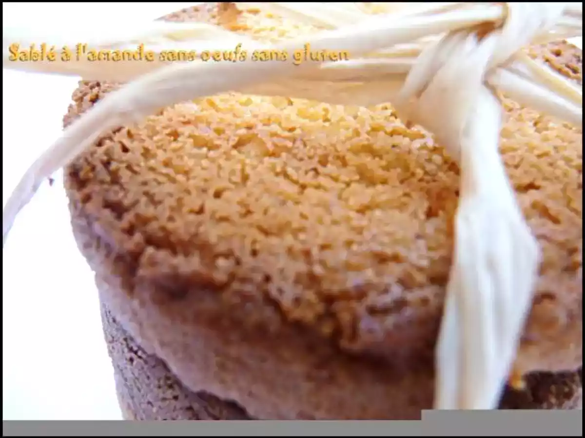 Sablé amande sans gluten et sans œufs