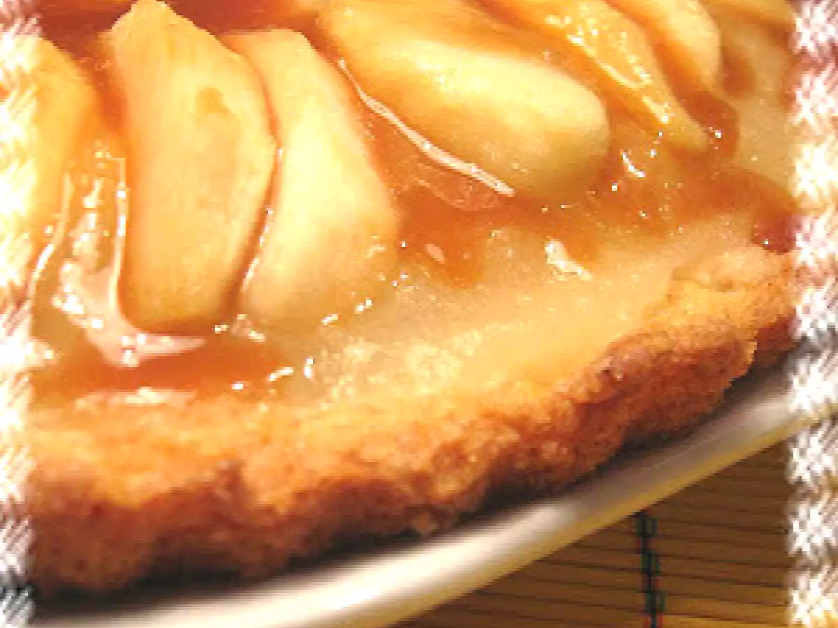 Sablé breton aux pommes et caramel au beurre