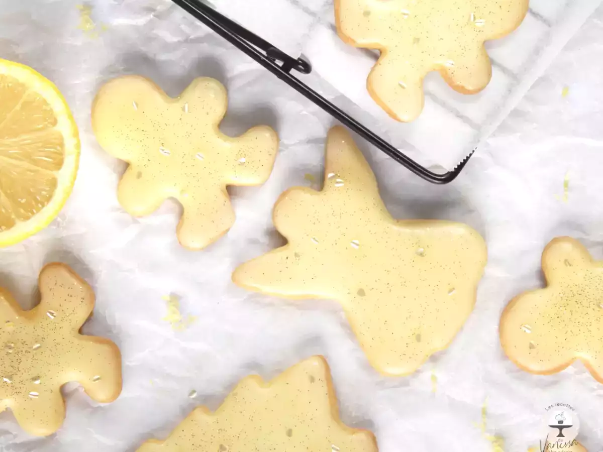 Sablé cannelle et glaçage au citron