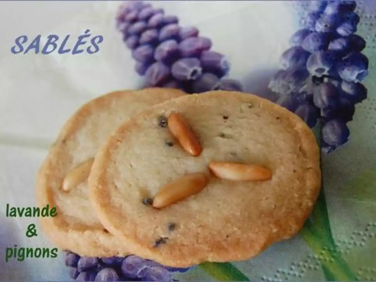 Sablés à la lavande et aux pignons de pin, sans gluten - photo 2