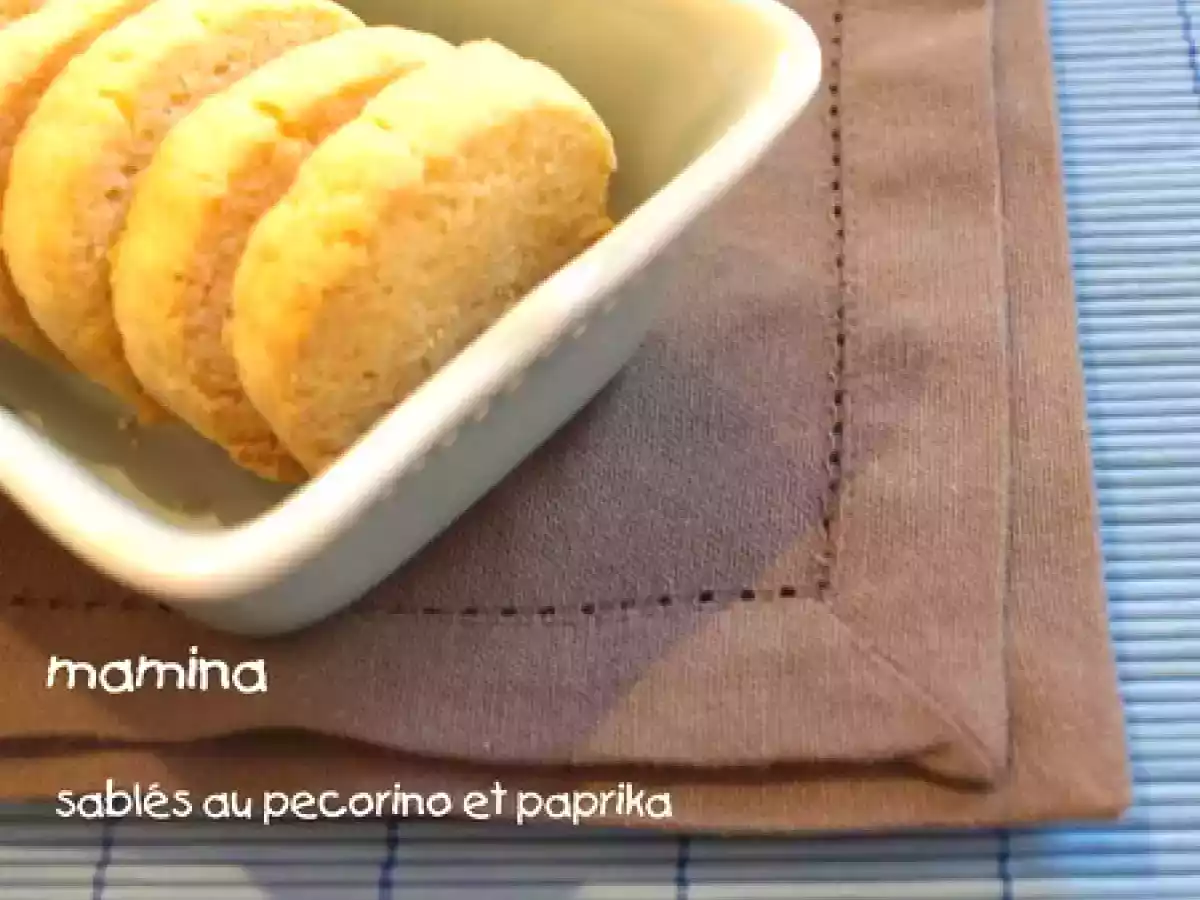 Sablés apéritifs au pecorino et paprika