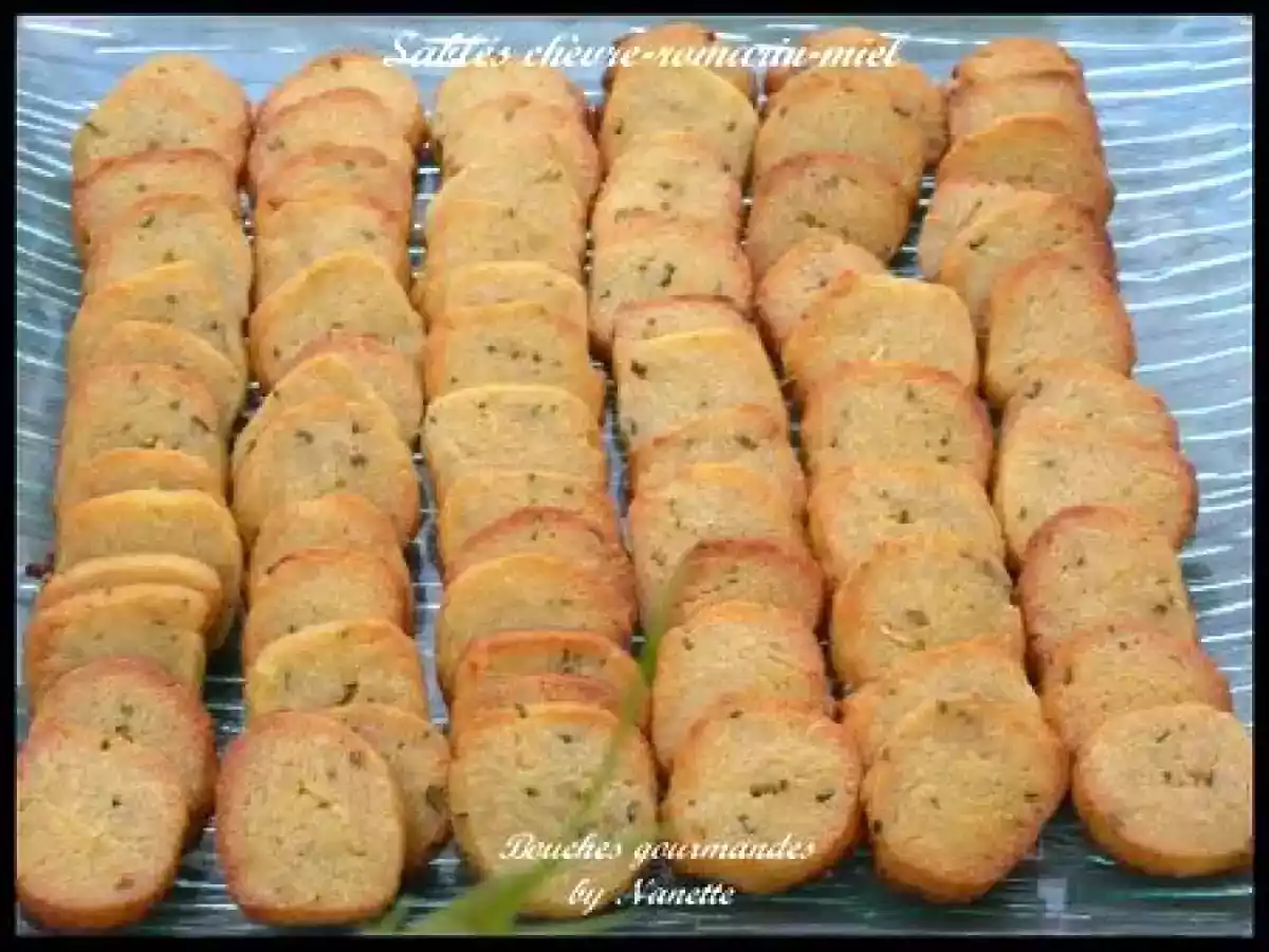 Sablés au romarin, fromage de chèvre et miel pour l'apéro - photo 2