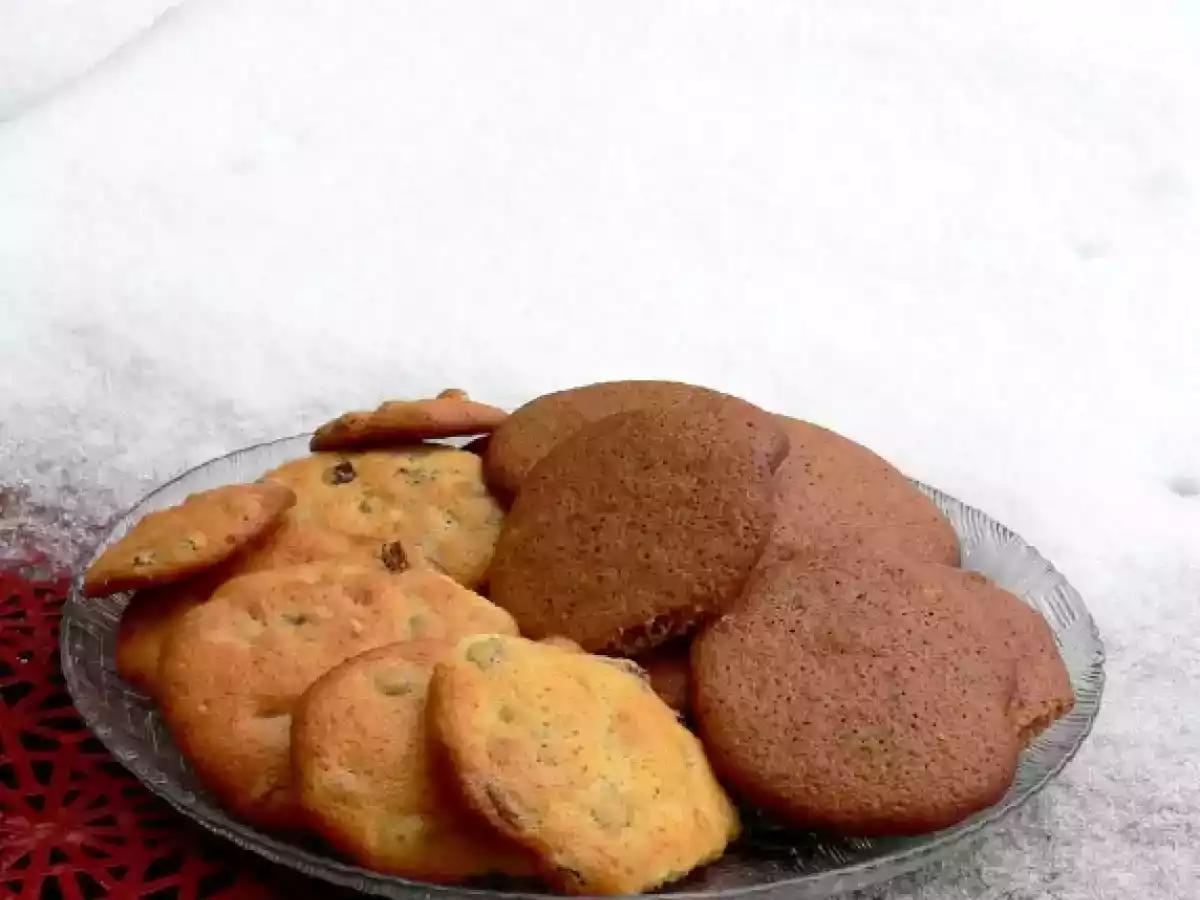 Sablés aux raisins secs et chocolat