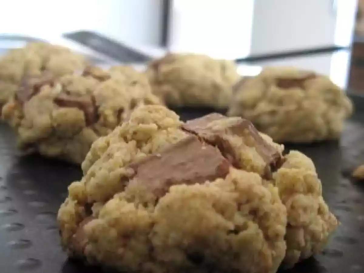 Sablés-cookies en rochers au chocolat