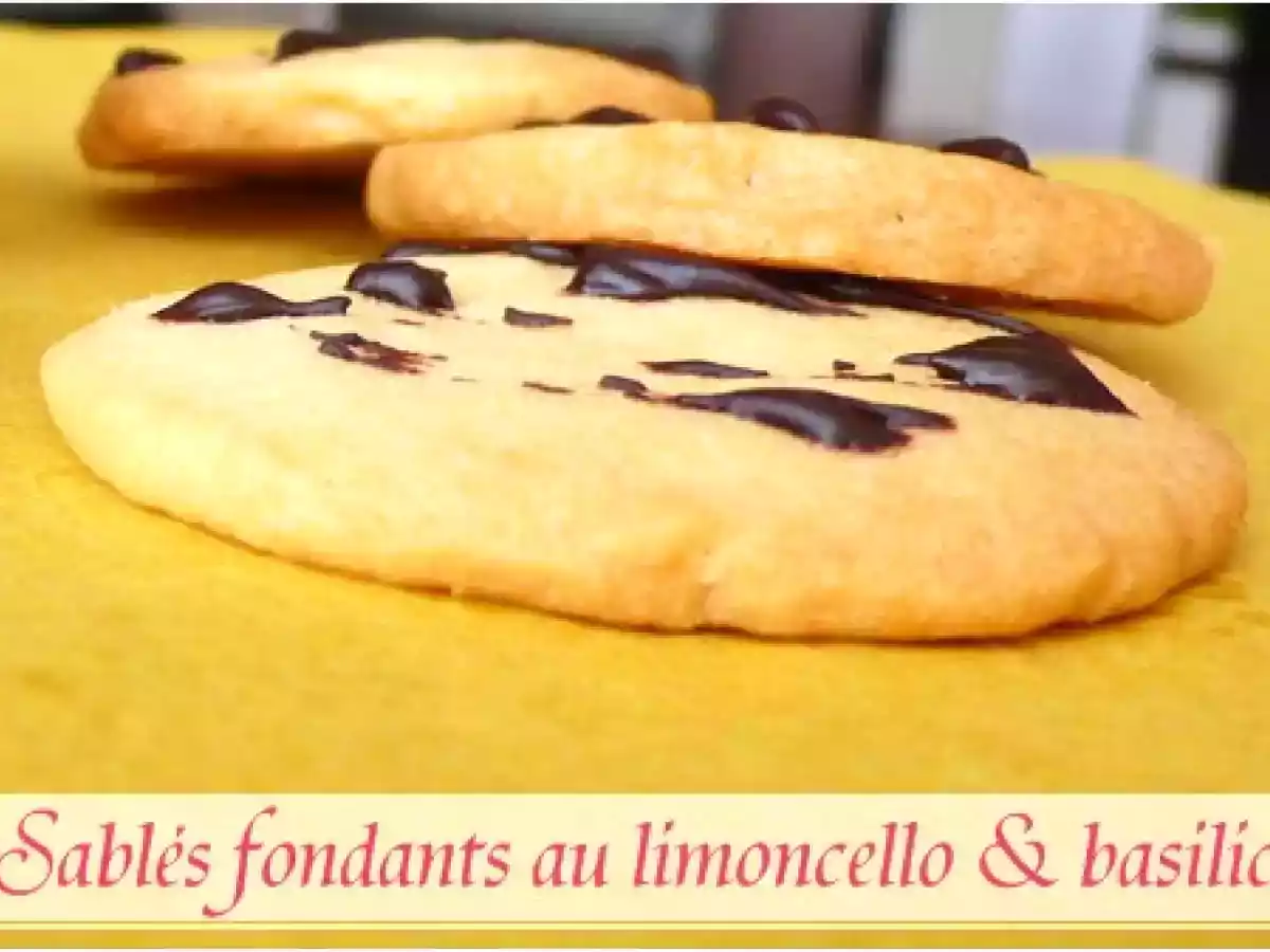 Sablés fondant au Limoncello et basilic - photo 3