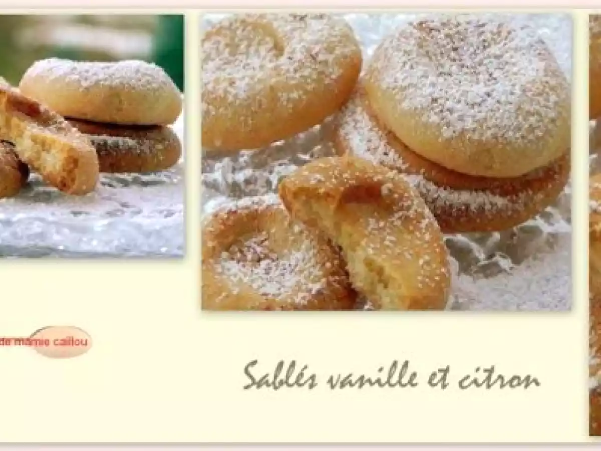 Sablés vanille et citron