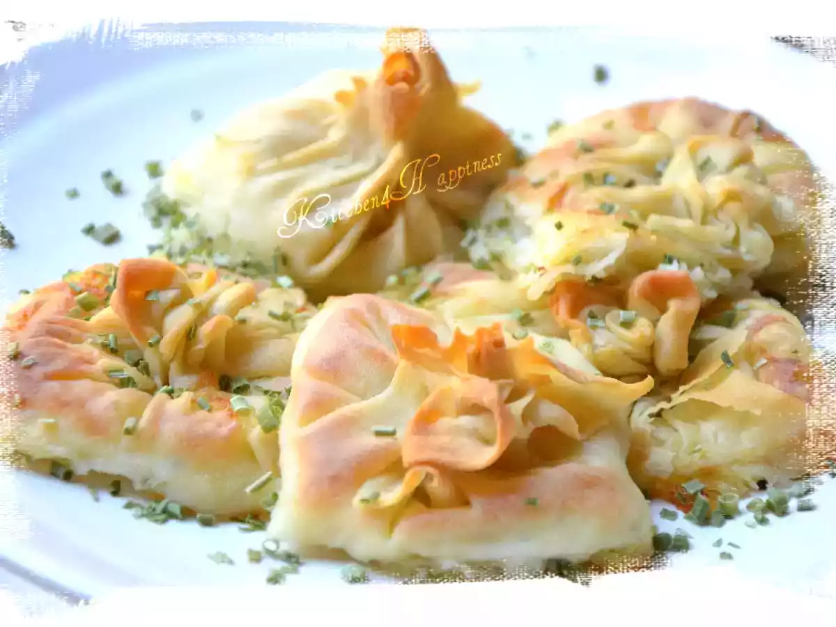 Saccottini morue et fromage à pâte molle