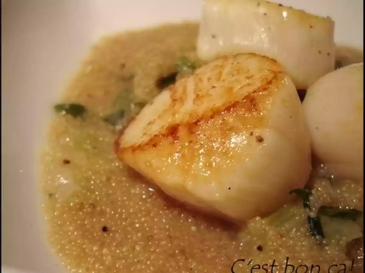 Saint-jacques, amarante et bouillon à la citronnelle - photo 2