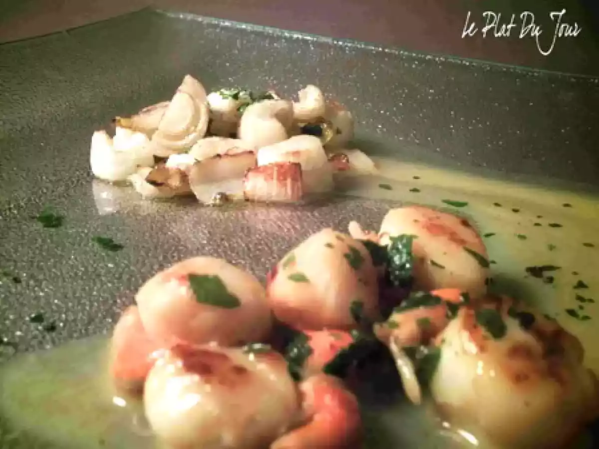 Saint-Jacques aux chicons, jus à la bière - photo 2