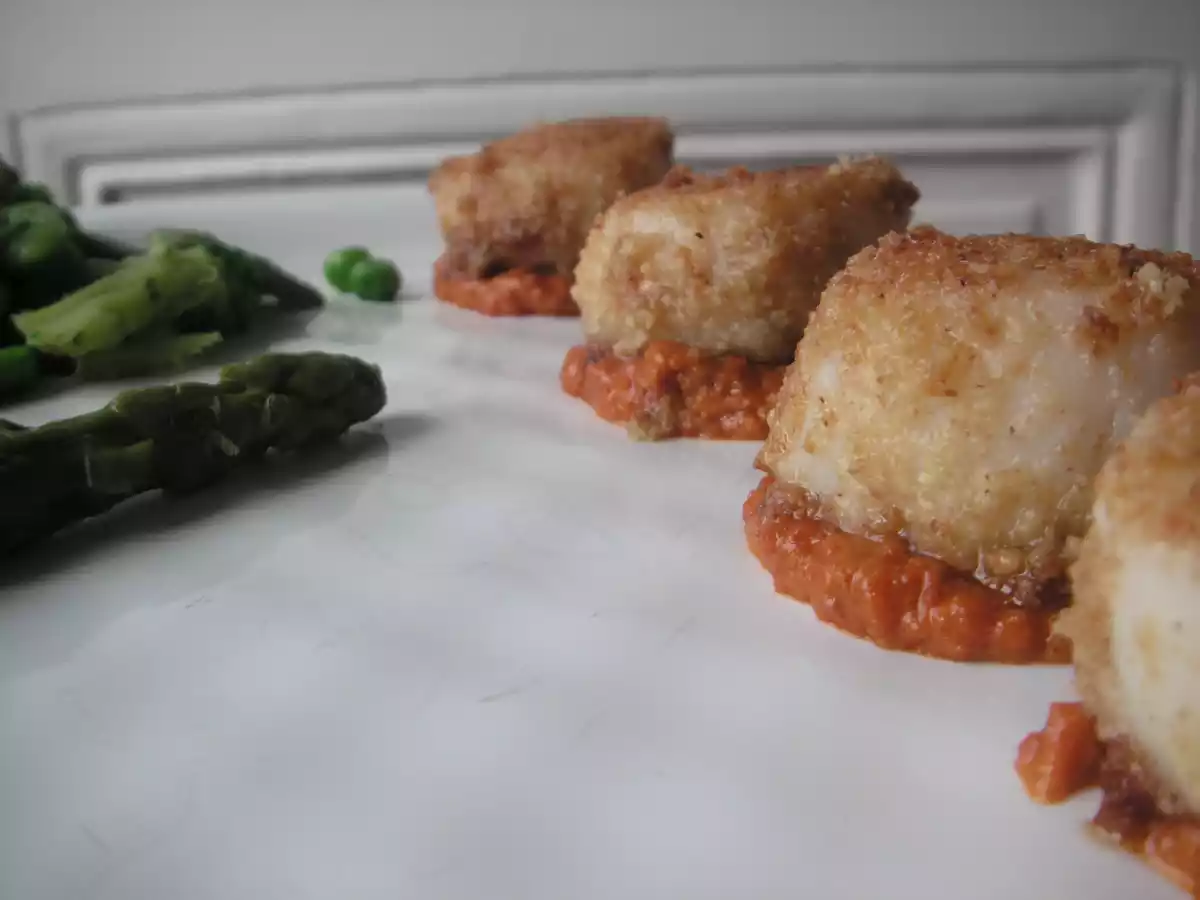 Saint Jacques croustillantes et crème de chorizo - photo 2