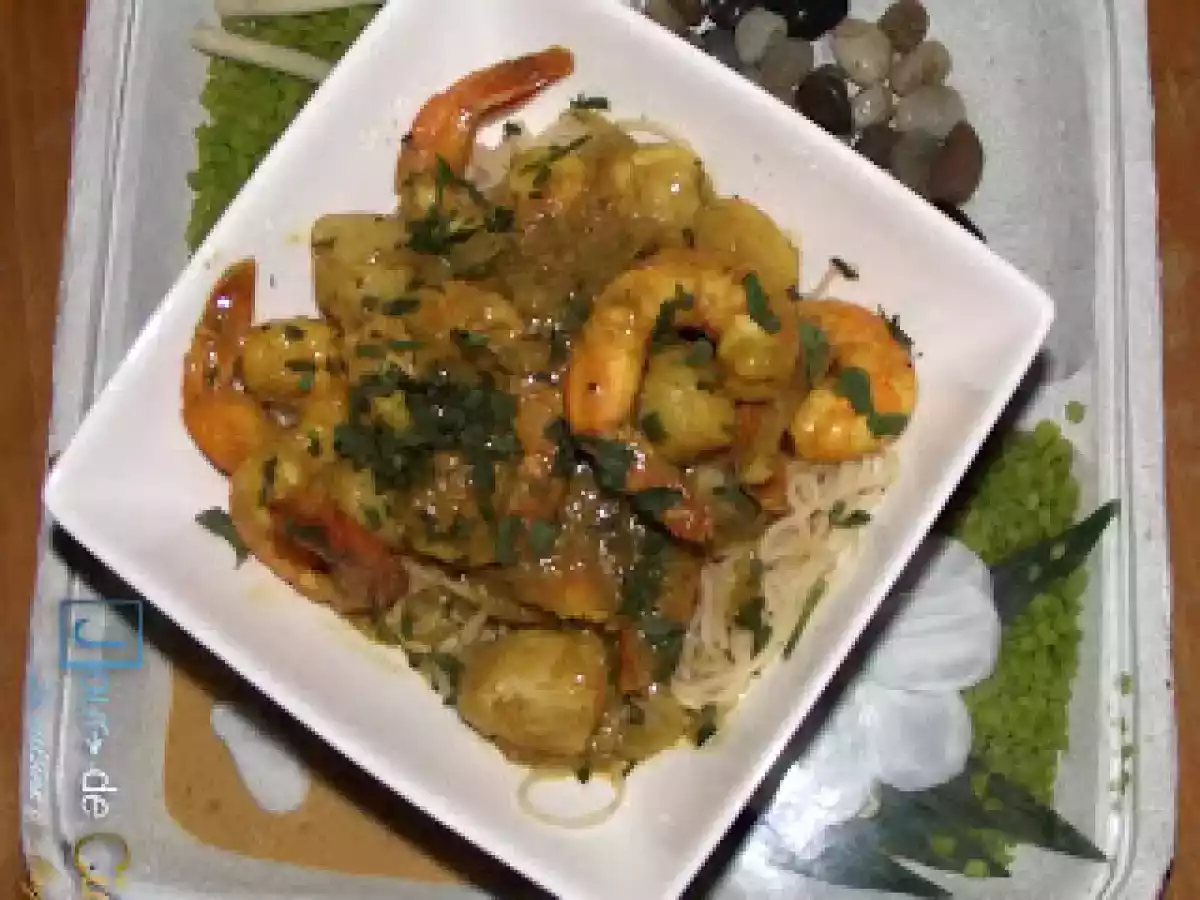 Saint-Jacques et crevettes au curry - photo 2