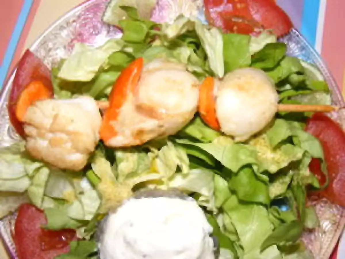 SAINT-JACQUES MARINÉES EN BROCHETTES GINGEMBRE-CITRON VERT - photo 2