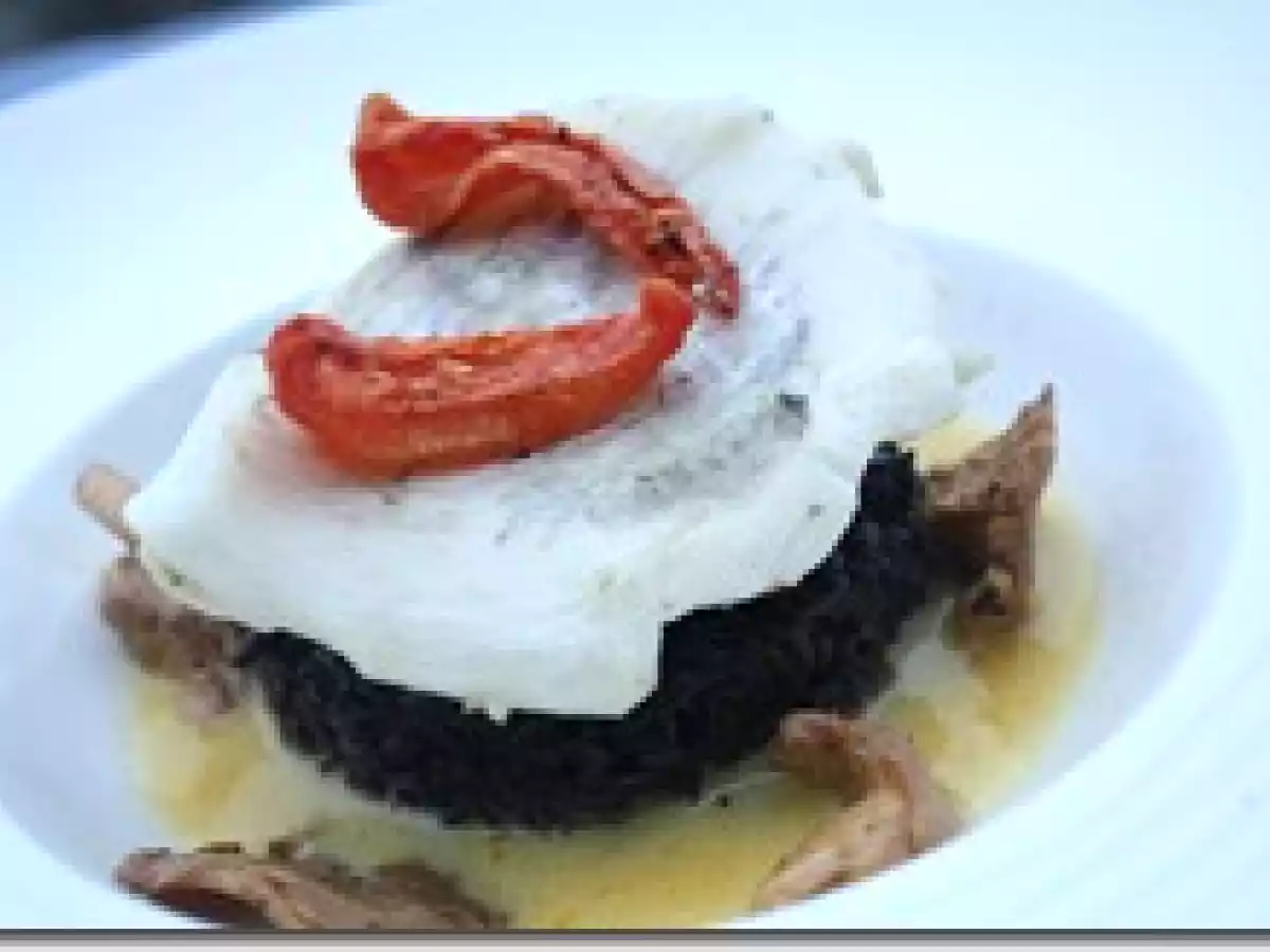 Saint Pierre Poché et Risotto Venere au Coulis de Gambas - photo 2