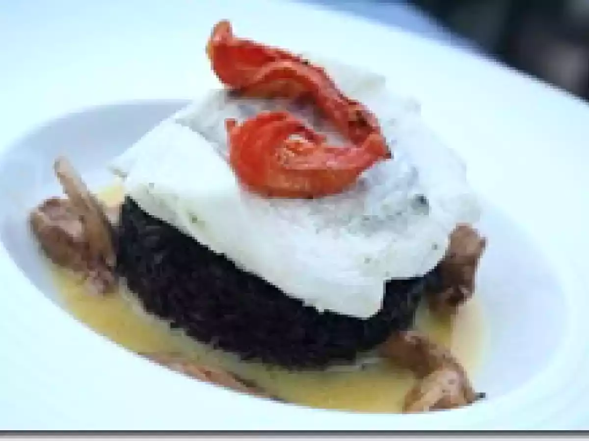 Saint Pierre Poché et Risotto Venere au Coulis de Gambas - photo 3