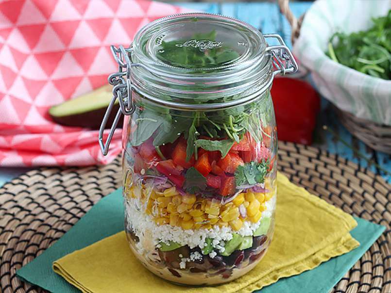 Salad jar à la mexicaine