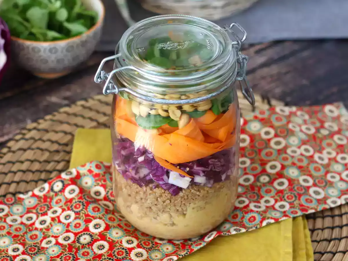 Salad jar végétarienne, la salade pratique à emporter ! - photo 7
