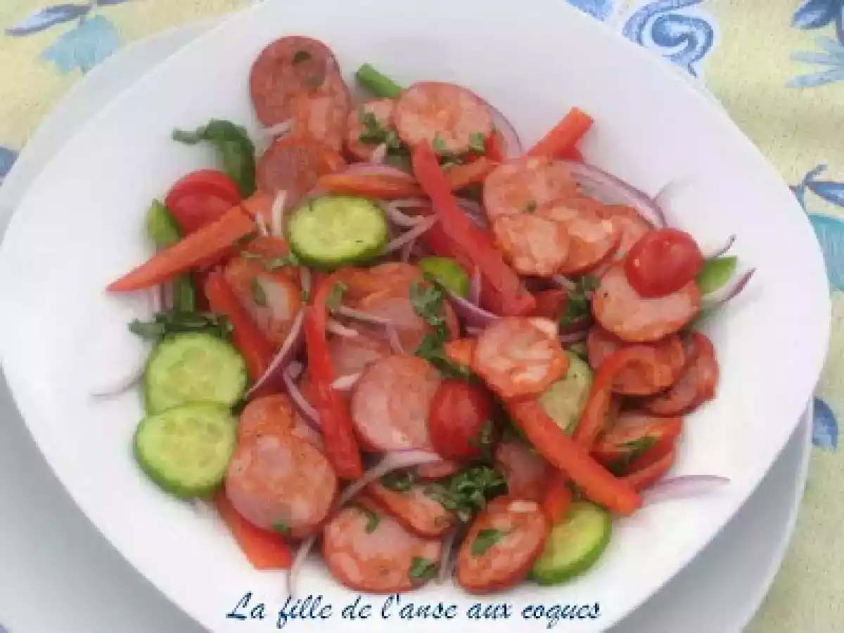 SALADE ANDALOUSE AU CHORIZO